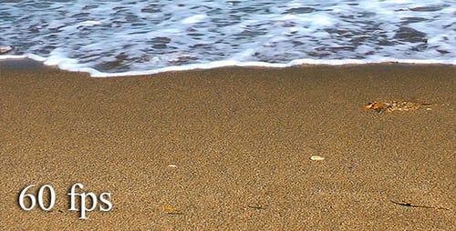 Beach Sand and Wave Foams