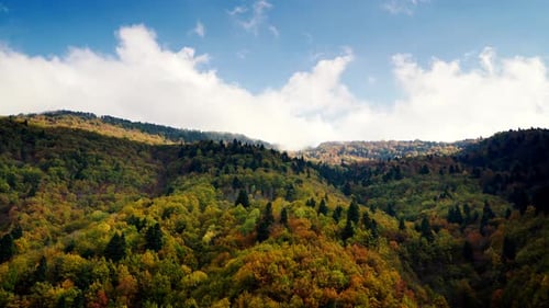 Autumn Mountains Landscape Time Lapse