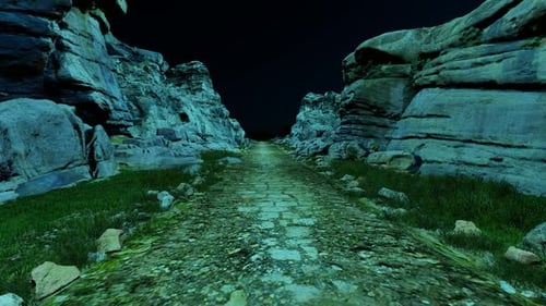 Night Road Among The Rocks