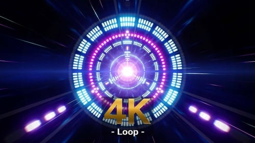 Triple Light VJ Dimensional Tunnel