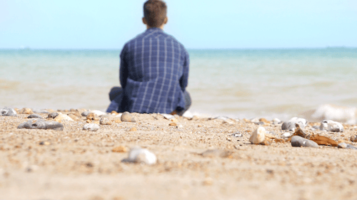 Sitting at the Beach