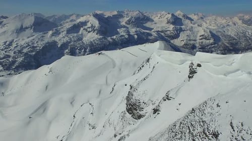 Aerial View Skiing Region
