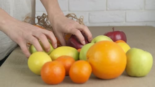 Saco de productos ecológicos