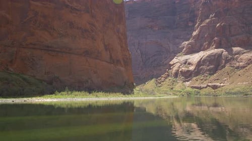 Canyon and still water