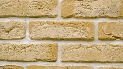 Panorama of Yellow Decorative Brick for Home