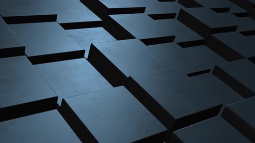 Animation Abstract Dynamic Cube Boxes