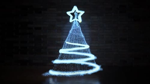 Studio 3D abstrakter Weihnachtsbaum