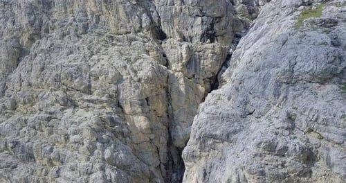Aerial drone view of landscapes in the mountains
