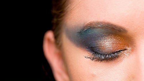 Elegant Woman Eye with Cosmetics Make-up, Close Up