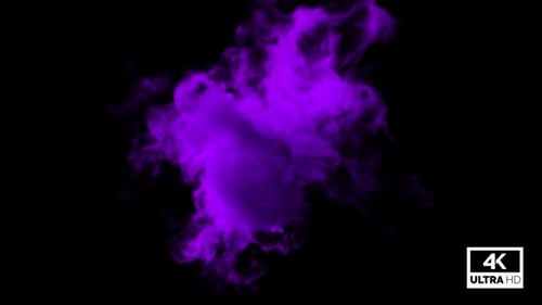 Abstract Purple Smoke Flow Transition Effect