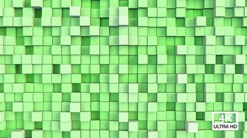 Cube Background Green