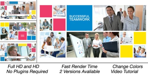 Clean Corporate Multi Video Presentation