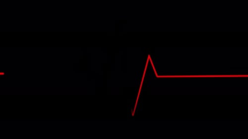Neon Symbol Design Sign Colorful Abstract Background Heart Beat Line.