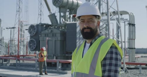 Bearded Constructor on Power Plant
