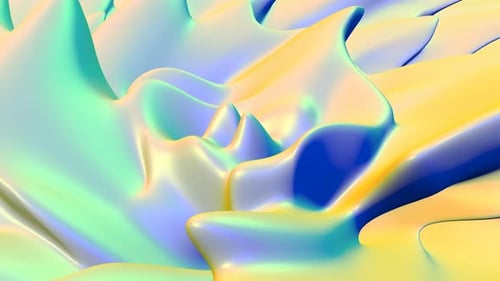 Color Wave Fluid Art Able to Loop Seamless