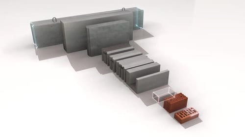 Concrete Production Set Of Construction Blocks Hd