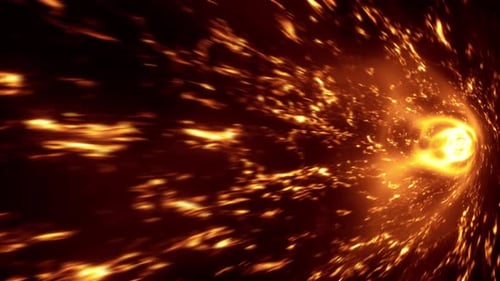 Spiral Flame Tunnel 4K 02