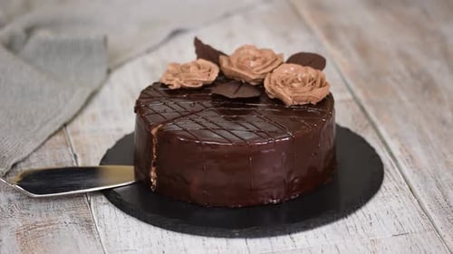 Delicious Homemade Chocolate Prague Cake
