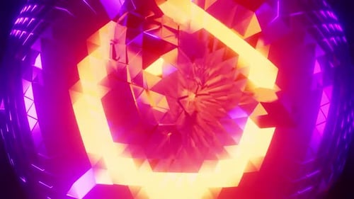 Rotated Crystal Disco Ball Multicolored Equalizer Vj Loop Background HD