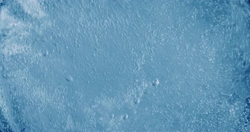Abstract Blue Water Bubbles Close Up