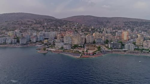 Partie sud de l'Albanie Mer Iionic