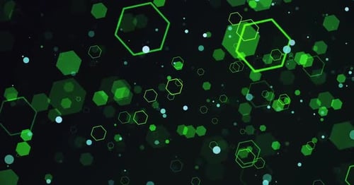 Abstract Green Black