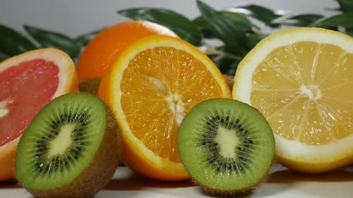 Citrus and Kiwi on the Table