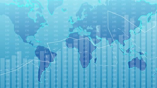 Trading Chart World Map