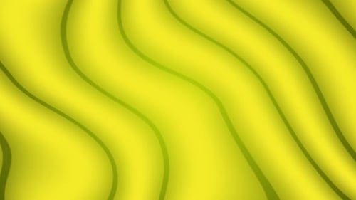 Abstract Fluid Yellow Waves Seamless Loop Background Animation