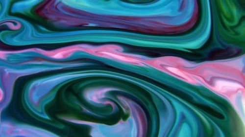 Abstract Swirling Colors Blend into an Organic Design