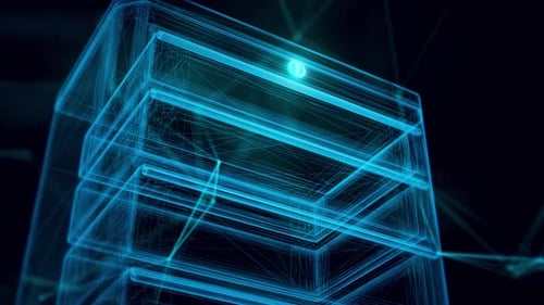 Shop Drawer Hologram Close Up 4k