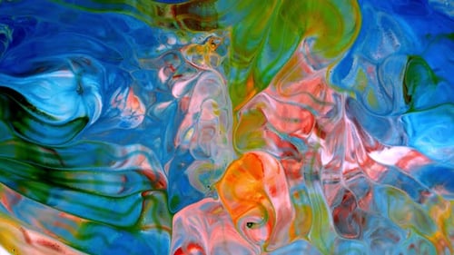 Abstract Colorful Liquid Motion Background