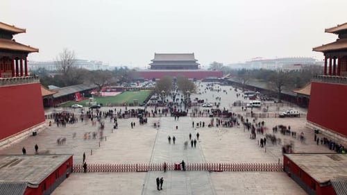 Beijing Palace Complex of Forbidden City China Zoom Out