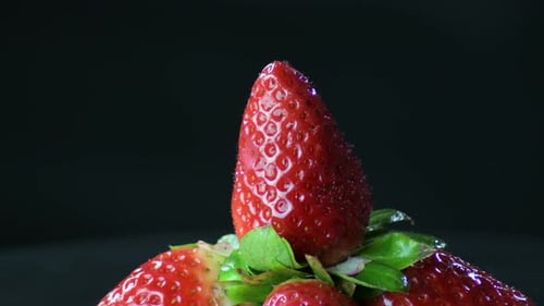 Strawberry fruit in a Mountain of Strawberries