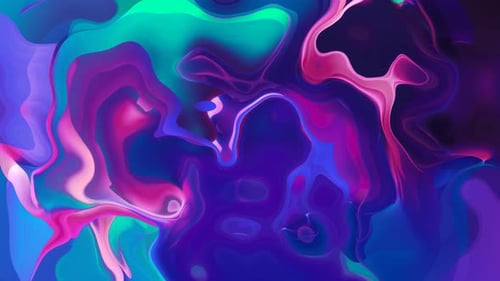 Dynamic Abstract Neon Liquid Motion Background