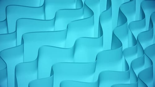 Abstract Blue Wavy Fluid Background Loop