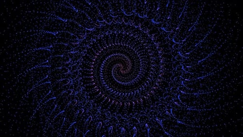 spiral blue Particle