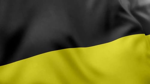 Seamless Waving Black Yellow Diagonal Flag Loop Background