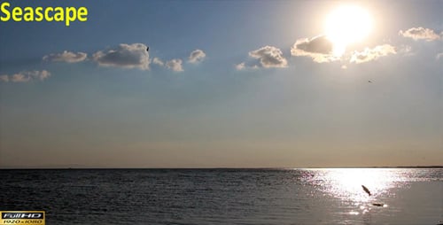 Beautiful Ocean View With Glistening Water at Sunset