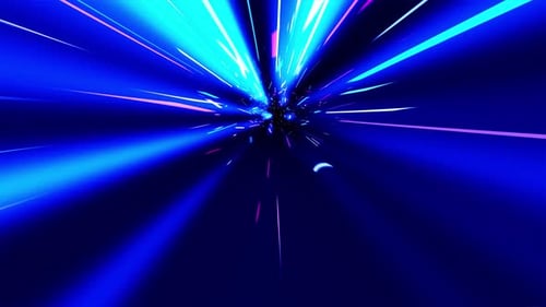 Futuristic Hyperspeed Light Tunnel Background Loop