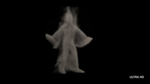 Mystical Smoke Figure Morphing Animation