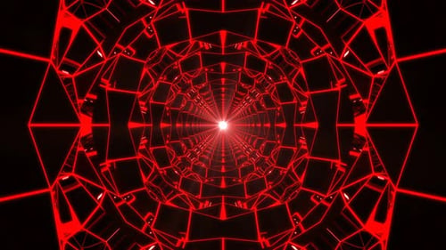 Red Kaleidoscope Background