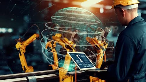 Smart Industry Robot Arms Modernization for Digital Factory Technology