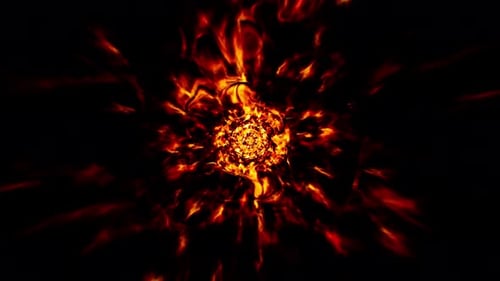 Fire Effect Loop 4K 01