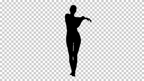 Silhouette woman, Alpha Channel