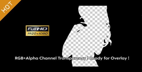 Fluid Water Fill Human Silhouette Overlay