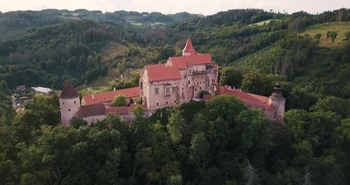 historical medieval castle Pernstejn, Czech Republic