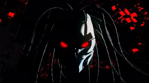 Cyborg Head VJ Loop parpadeante