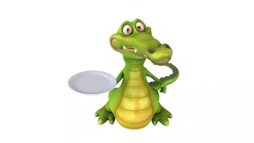 Fun crocodile - 3D animation