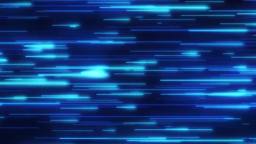 Ultraviolet Fluorescent Neon Light Laser Directional Line Data Flow - 1080p
